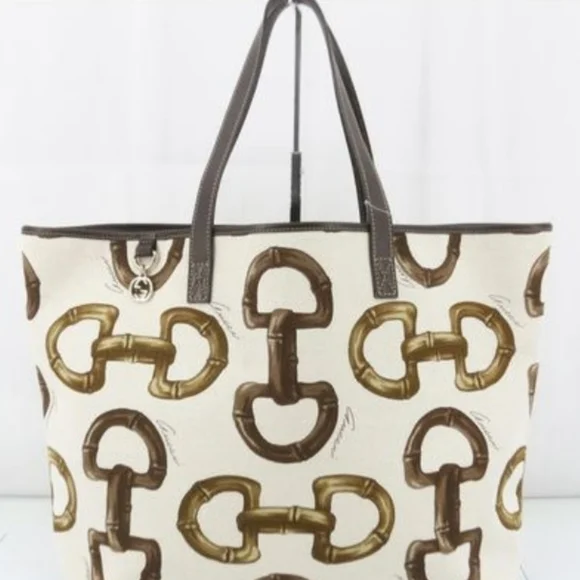 Authentic Gucci Canvas Tote Bag - Picture 2 of 13